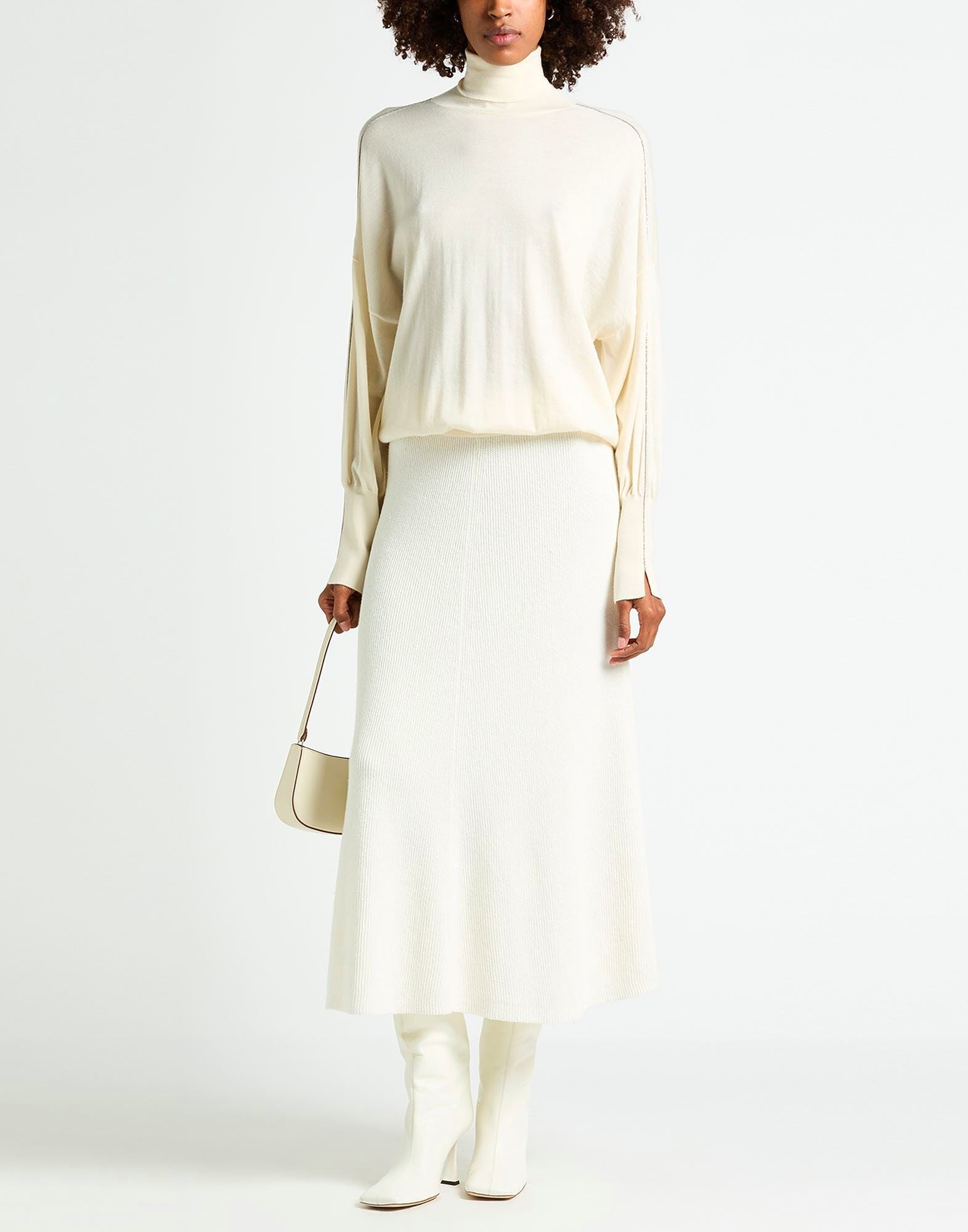 Водолазка CASHMERE Brunello Cucinelli, слоновая кость — фото 4