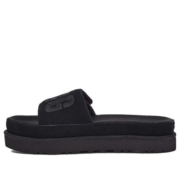 Модные сандалии laton slide толстая подошва тапочки Ugg, черный