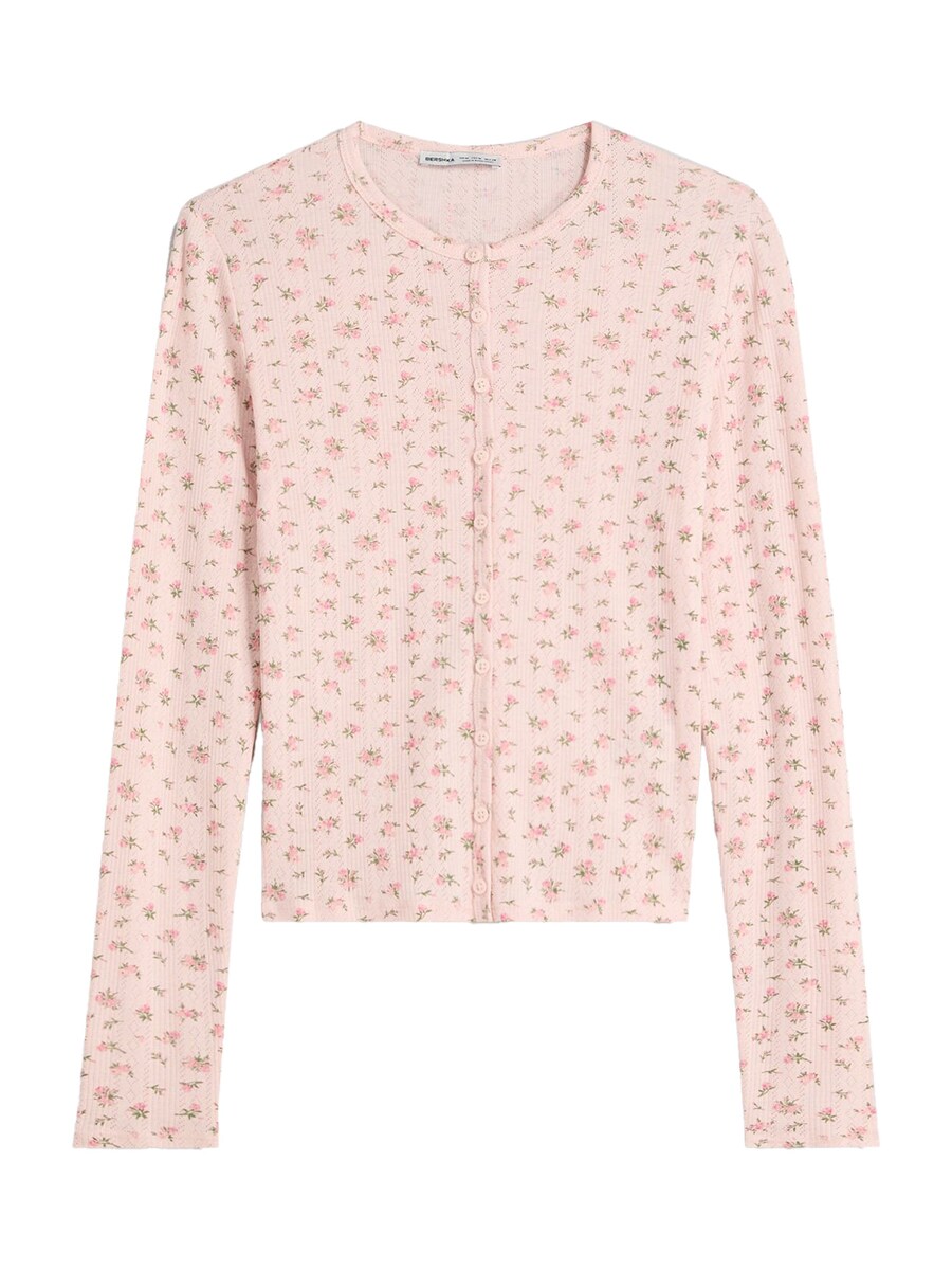 

Вязаный кардиган Bershka, Rose/Dusky pink
