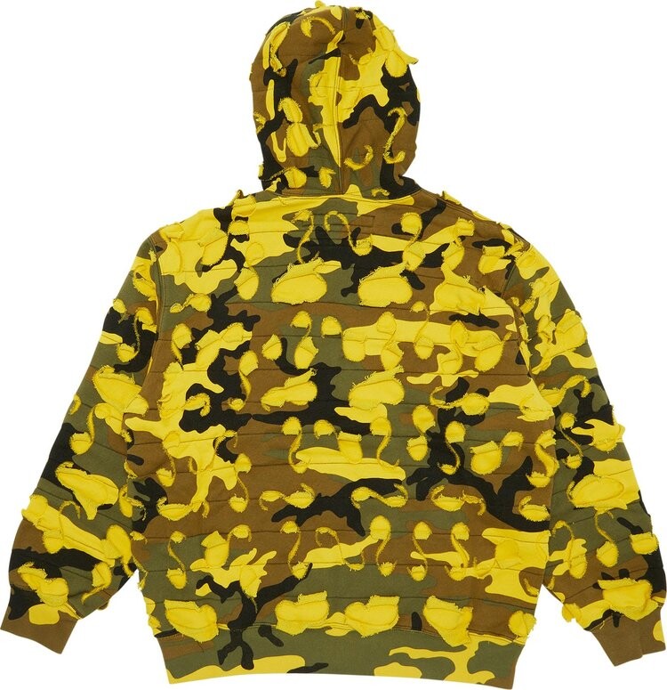 Толстовка Supreme x Griffin Zip Up Hooded Sweatshirt 'Yellow Camo', желтый — фото 3