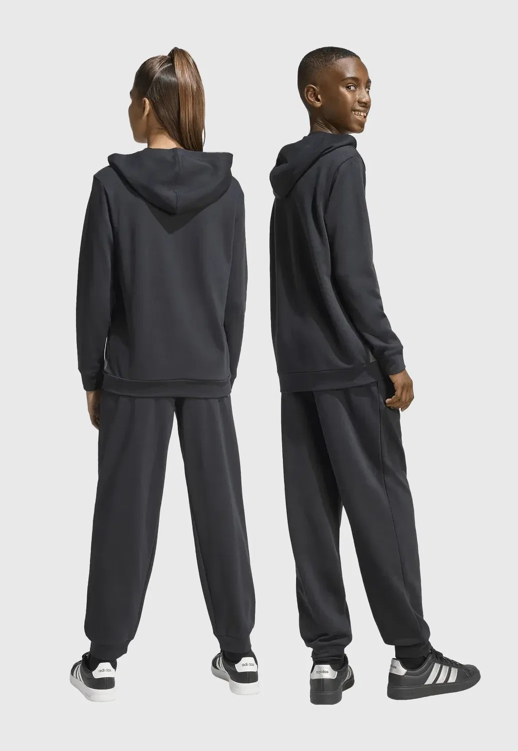 Толстовка à capuche à block de couleur enfant set - спортивный костюм Adidas Sportswear, Black Gresix White