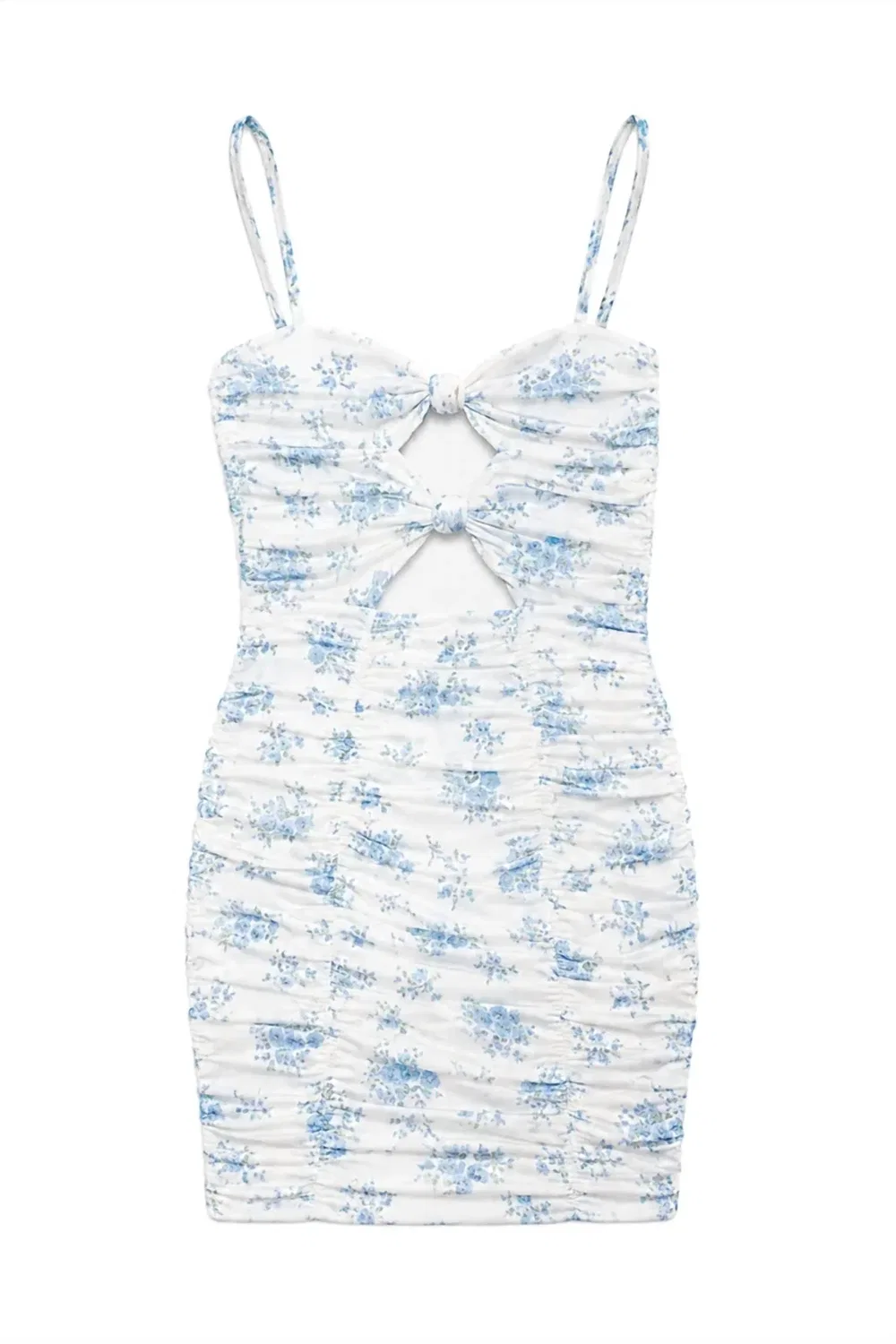 Детское платье-комбинация без рукавов с принтом Rita Printed Mini Dress KatieJnyc, White Floral Mesh — фото 2