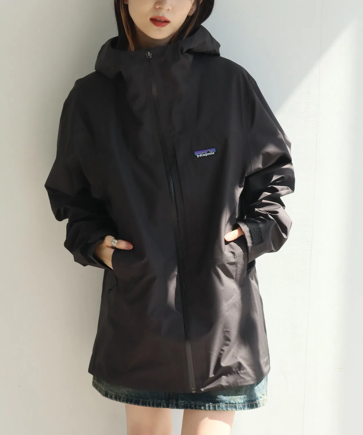Мужская дождевая куртка с капюшоном BOULDER FORK RAIN JKT patagonia, Black