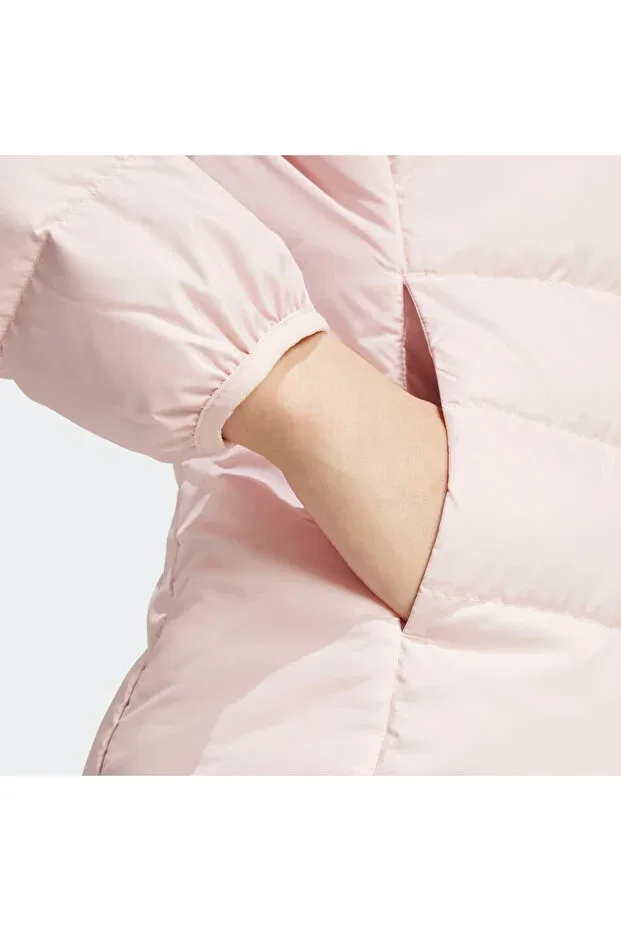 Женская зимняя куртка-парка с наполнителем из пера Adidas, Pink — фото 4