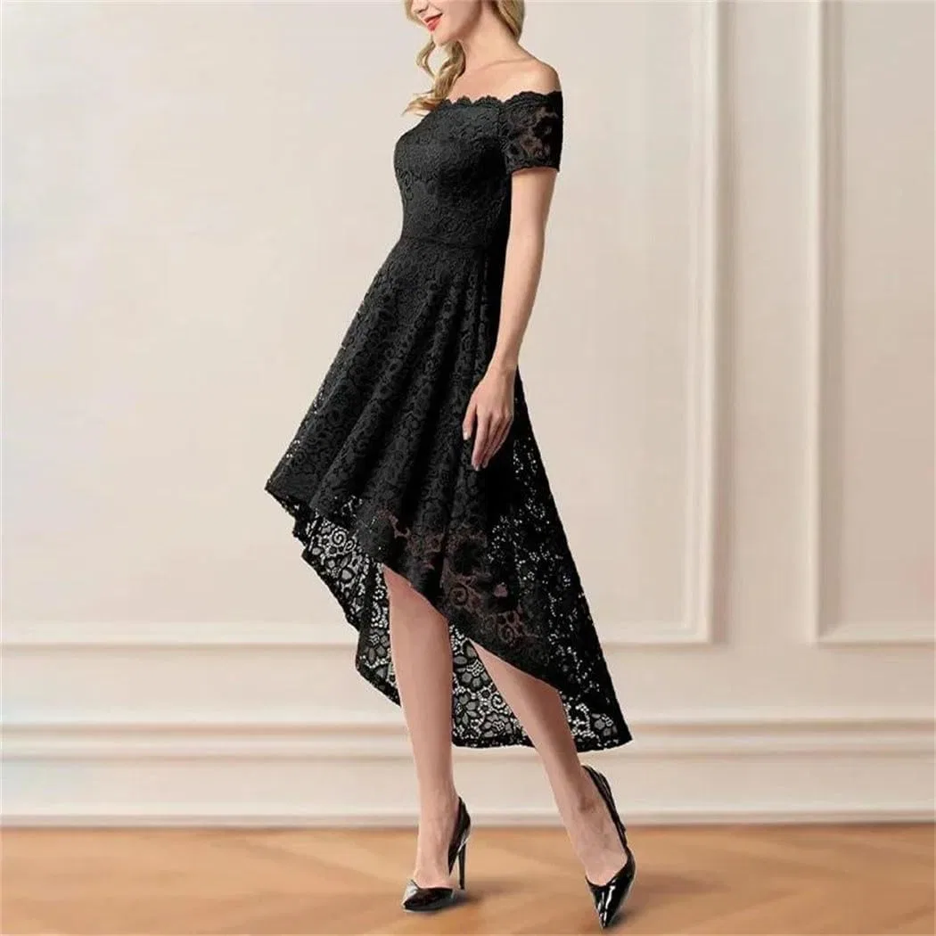 Женское вечернее платье из кружева One Shoulder Empire Waist, 2 — фото 4