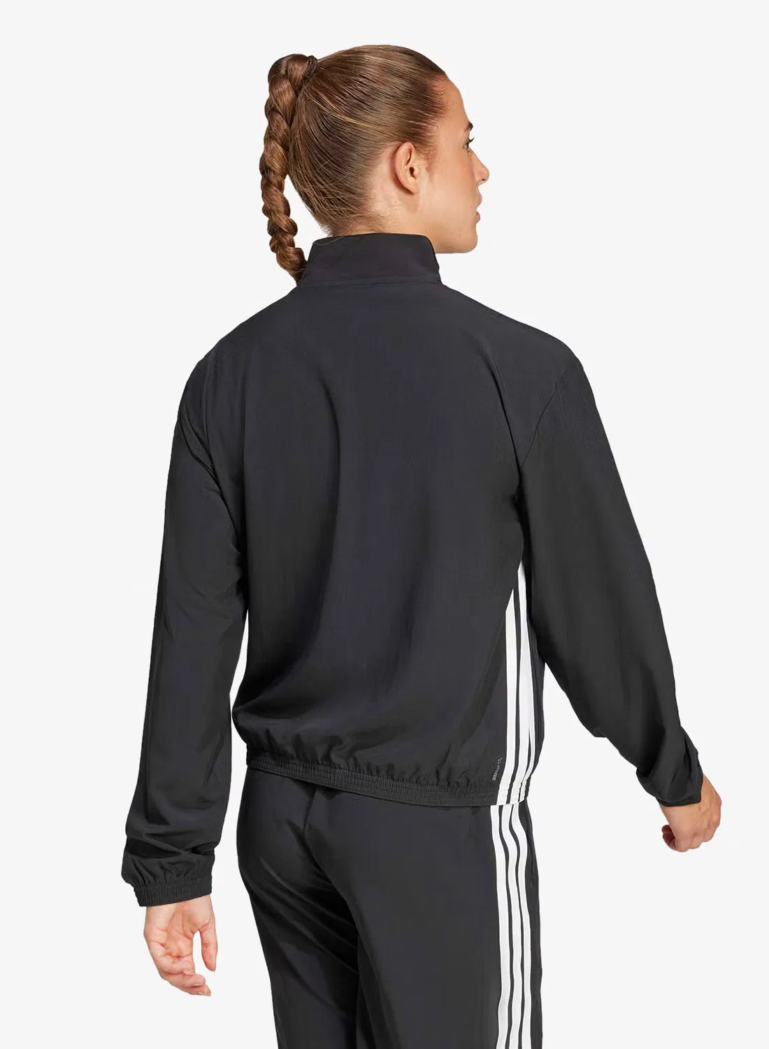 Худи с капюшоном на молнии 3-Stripes Adidas, черный — фото 2