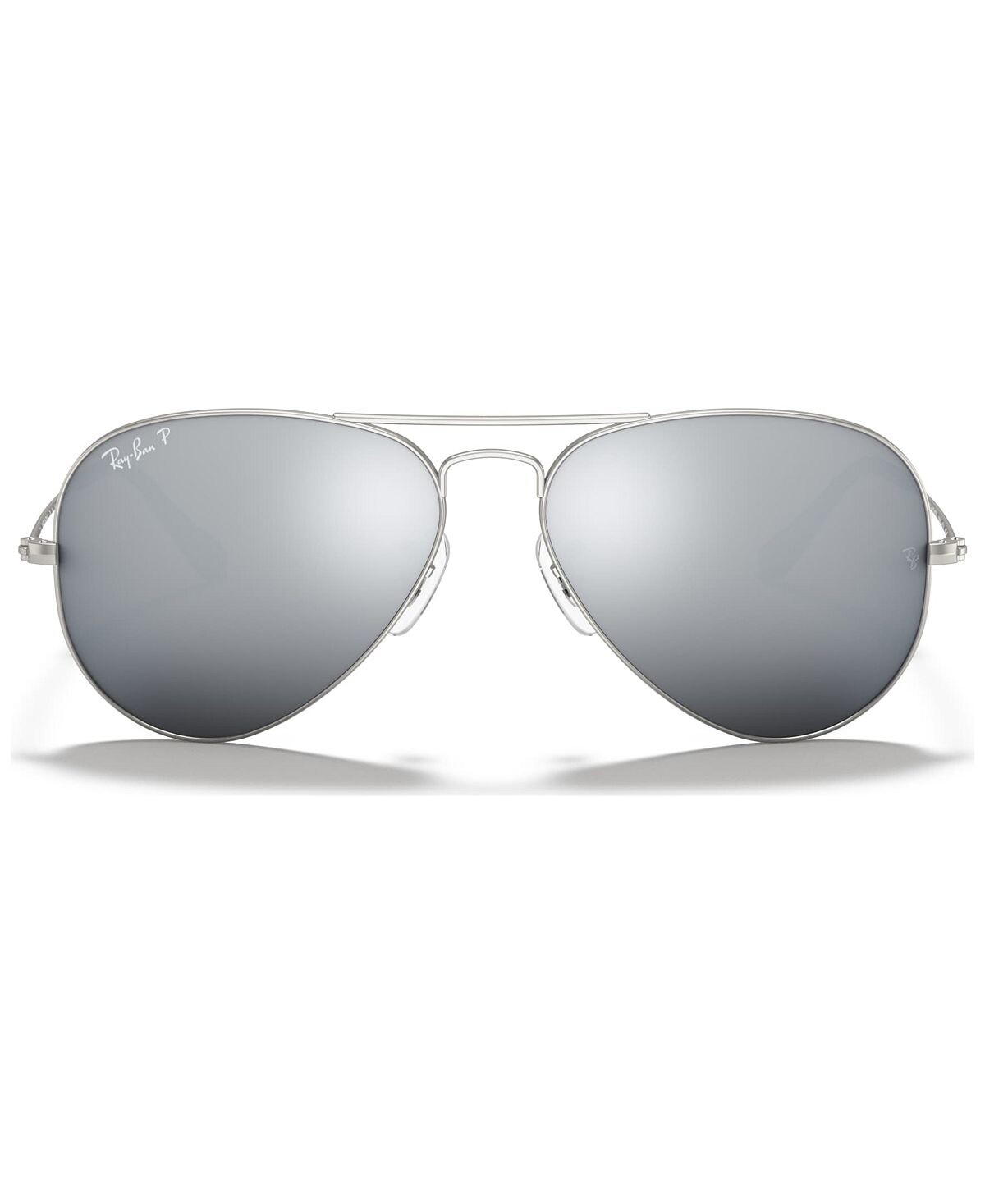 

Поляризованные солнцезащитные очки, rb3025 aviator mirror Ray-Ban, серебряный