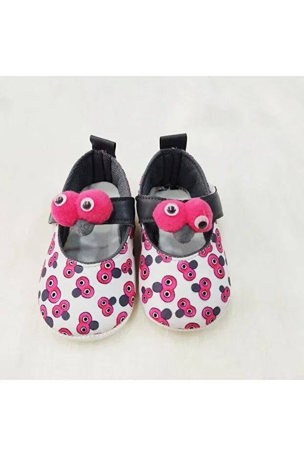 Детские ботинки для девочек без каблука Crinkled Eyed Booties Pamily Baby, Pink