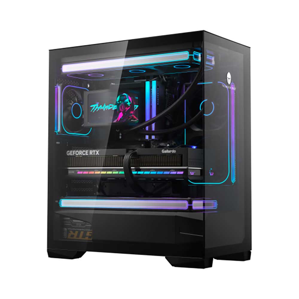 

Корпус ThundeRobot Black Warrior, ATX, Mid Tower, чёрный