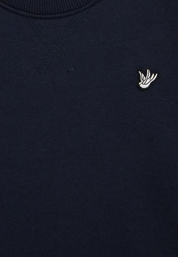 Свитшот из хлопка и полиэстера Sweatshirt We Fashion, dark blue, темно-синий — фото 3