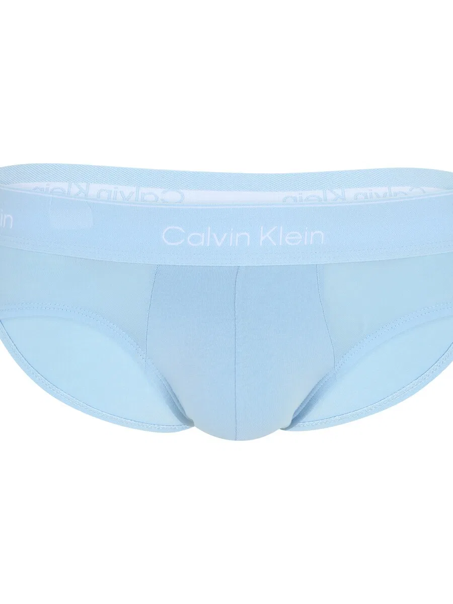 Трусики Calvin Klein синего, светло-голубого и черного цвета — фото 3