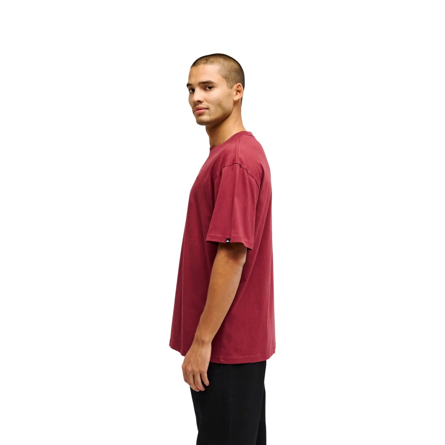 Детская хлопковая футболка Salt Water Quiksilver, Oxblood Red — фото 3
