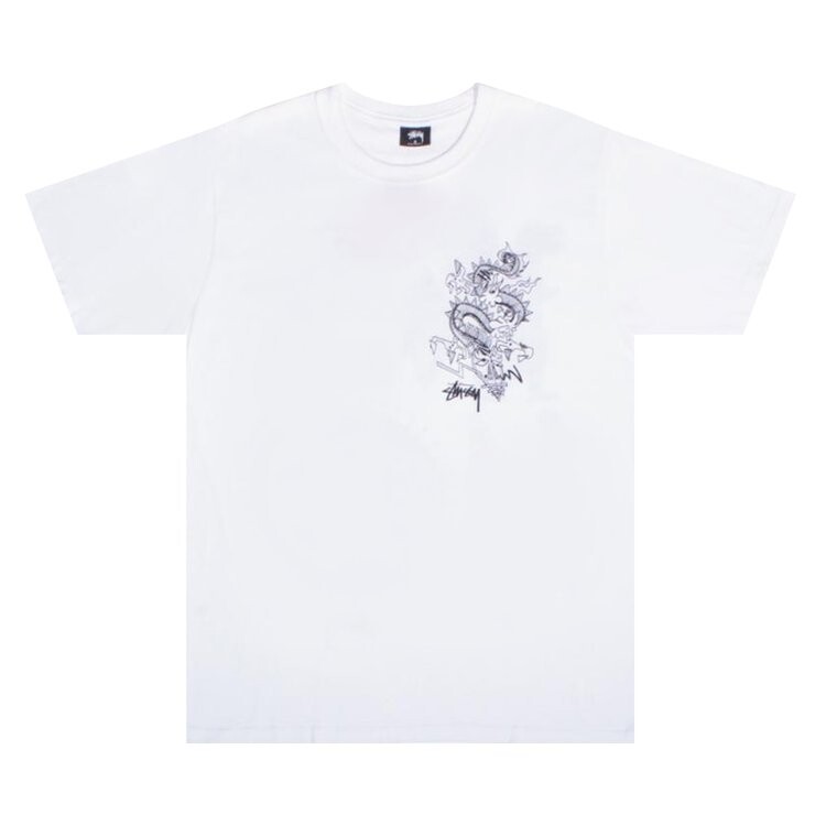 

Футболка Stussy Funky Tribe Tee 'White', белый