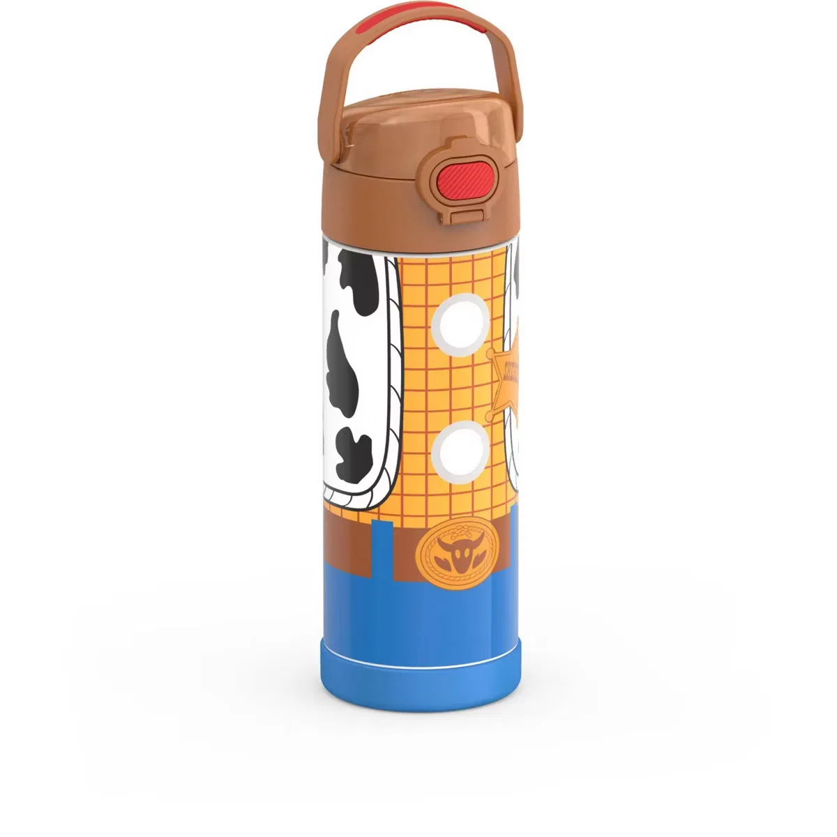 Детская бутылка для воды 470 мл с трубочкой и термоизоляцией Woody Thermos, Woody — фото 4