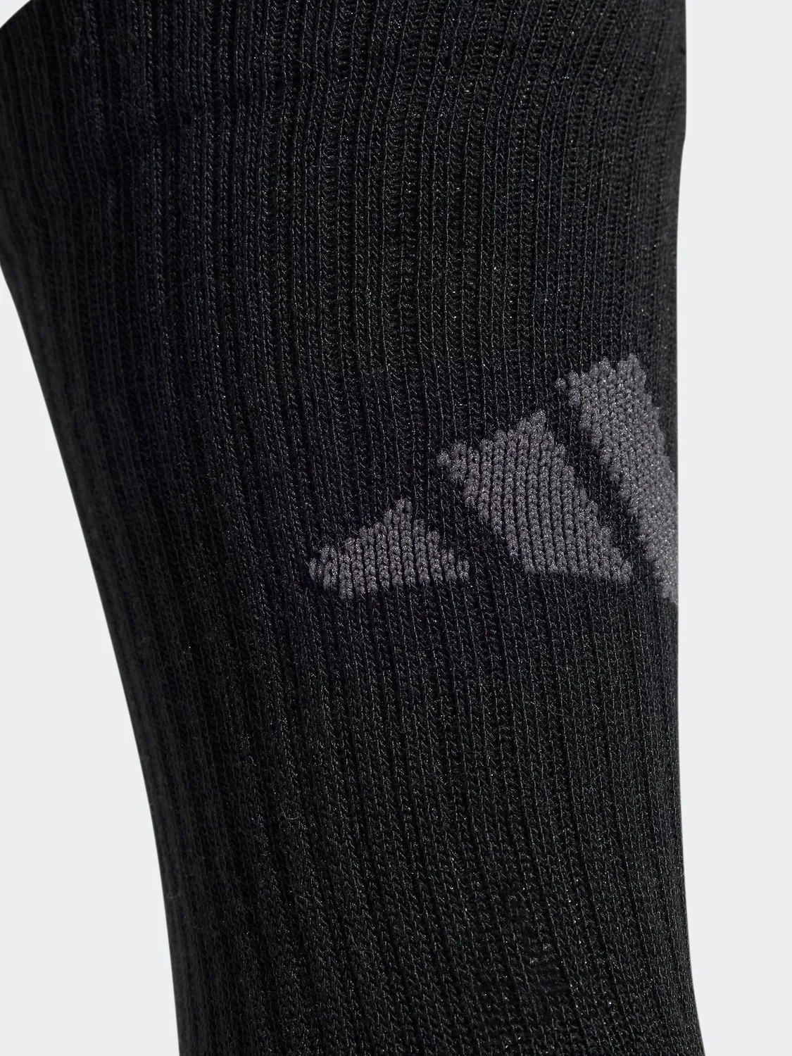 Носки тренировочные adidas Essentials Crew 3 пары, черный — фото 4