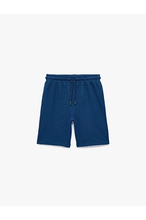 Детские шорты для мальчиков хлопковые Straight Leg Koton, Navy Blue — фото 4