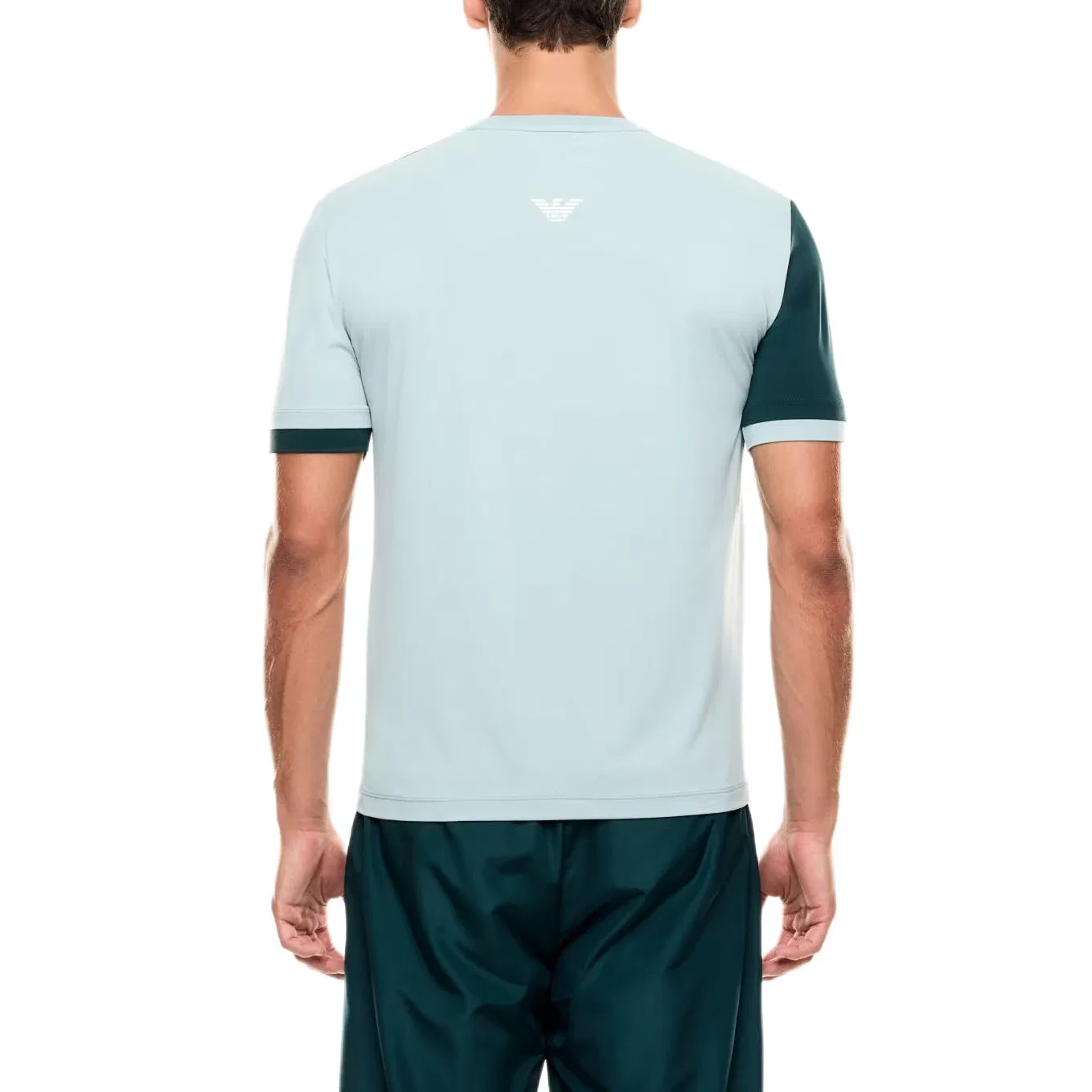 Мужская футболка с коротким рукавом Emporio Armani EA7, Light Blue — фото 3