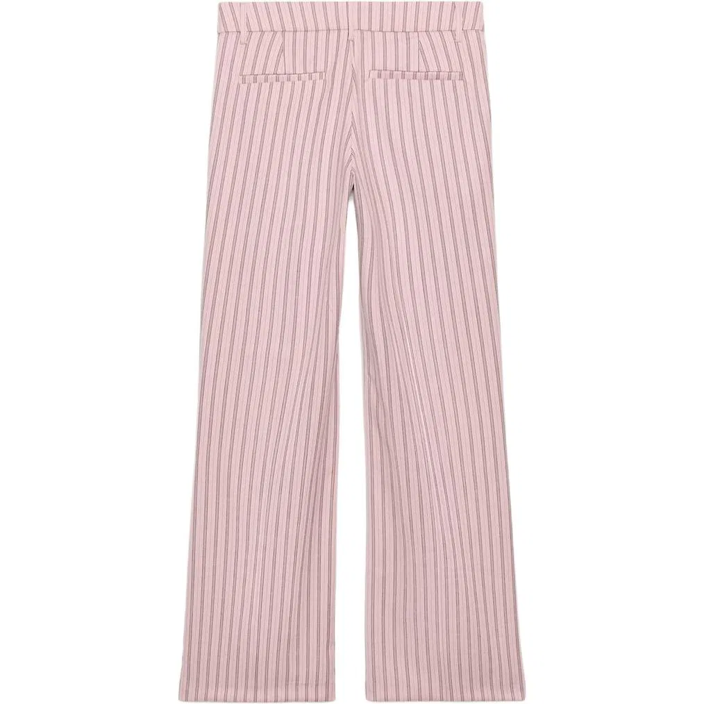 Женские брюки повседневные с заниженной талией ZARA, Light Pink Red — фото 3