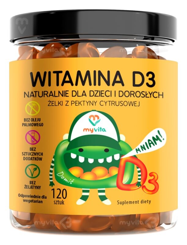 

Добавка с витамином D MyVita Naturalne Żelki Witamina D3