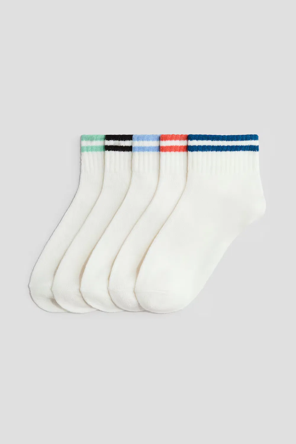 Короткие носки H&M, Weiß/Blau