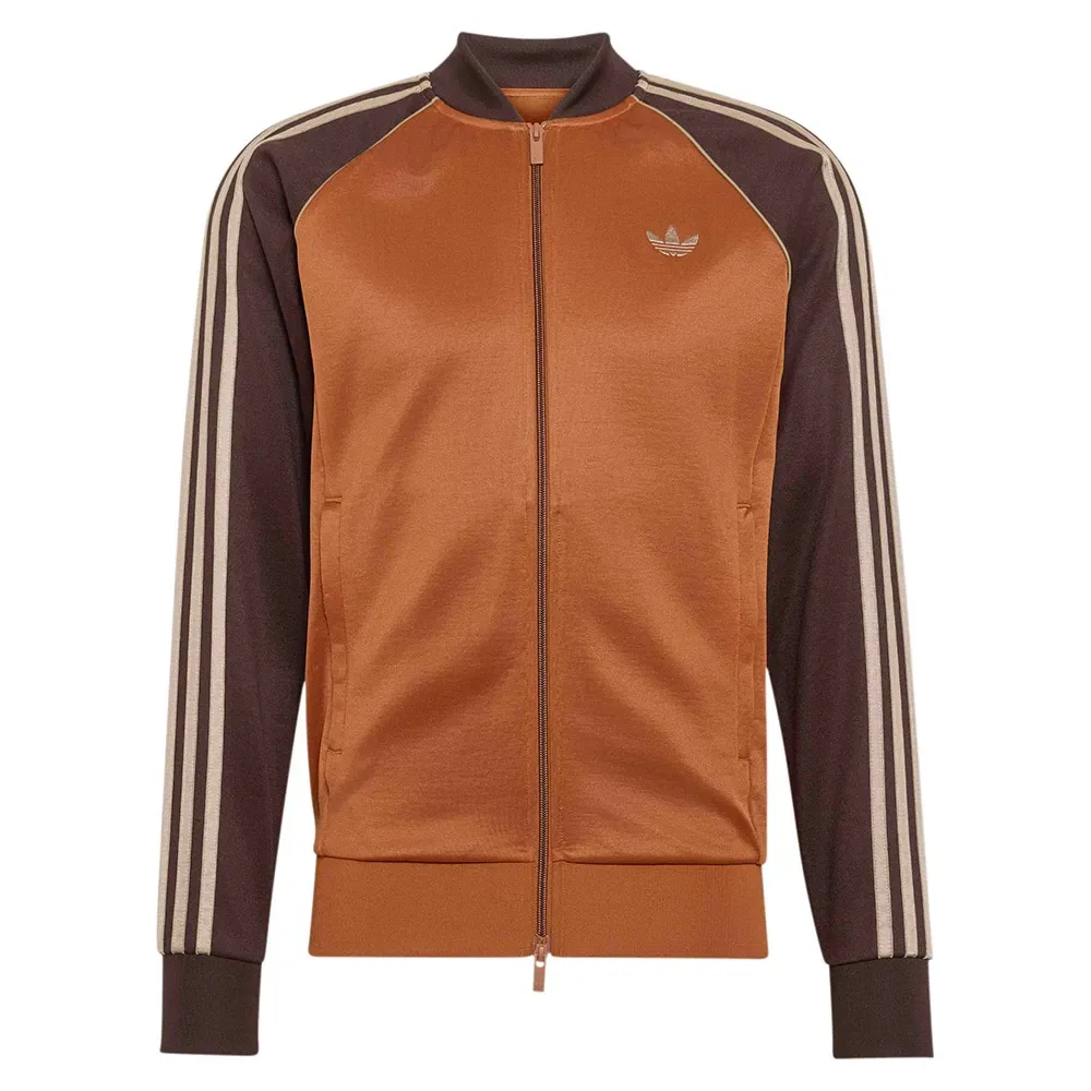 Мужской свитшот с молнией Adidas Originals SST, Brown — фото 3