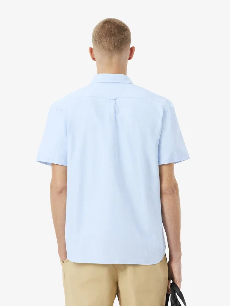 Рубашка с коротким рукавом Oxford, модель CH1917 LACOSTE, Sky Blue — фото 3