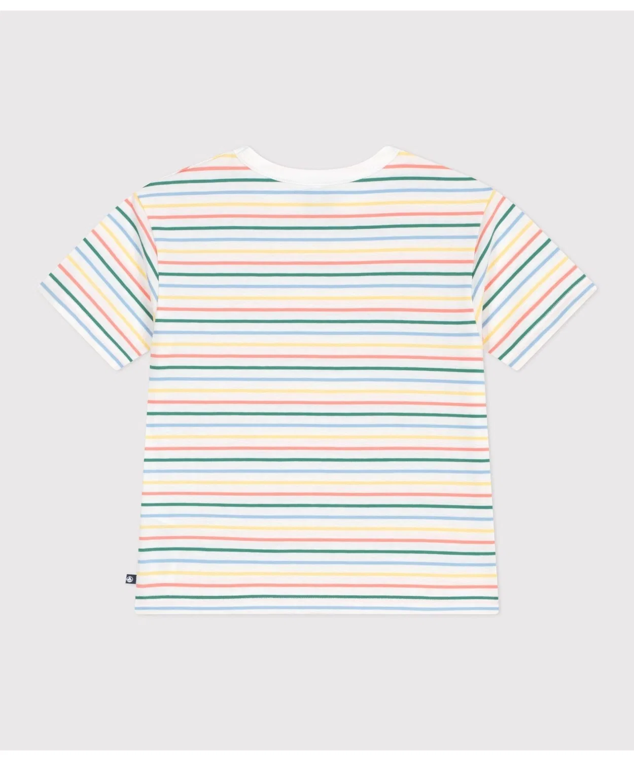 Детская футболка с коротким рукавом, в полоску, модель Ice Cream PETIT BATEAU, White — фото 4