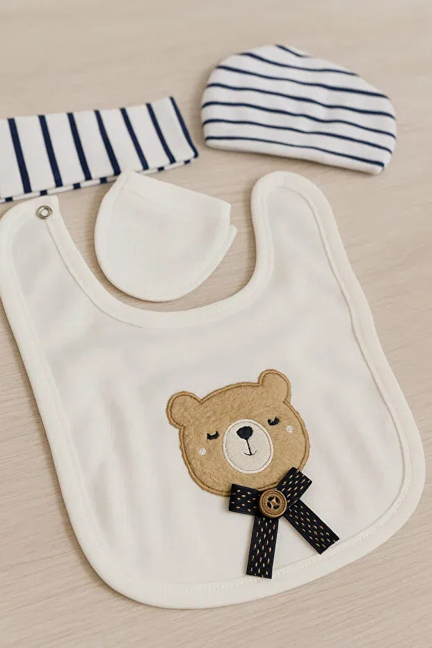 Детский комплект для новорожденных хлопковый Aki Moda Kids, Navy Blue — фото 3