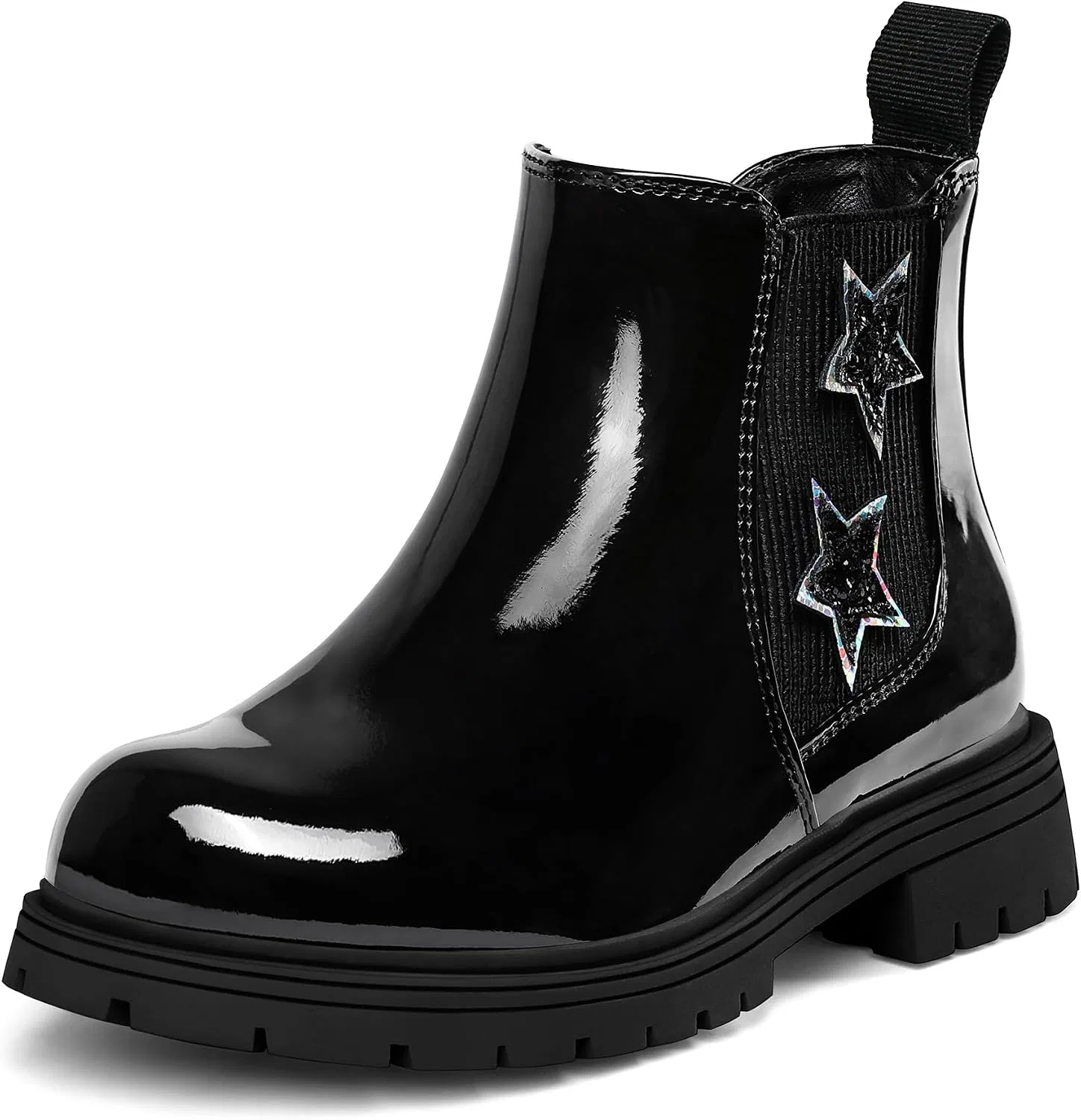Детские ботинки для девочек с блестками K KomForme, Black Star
