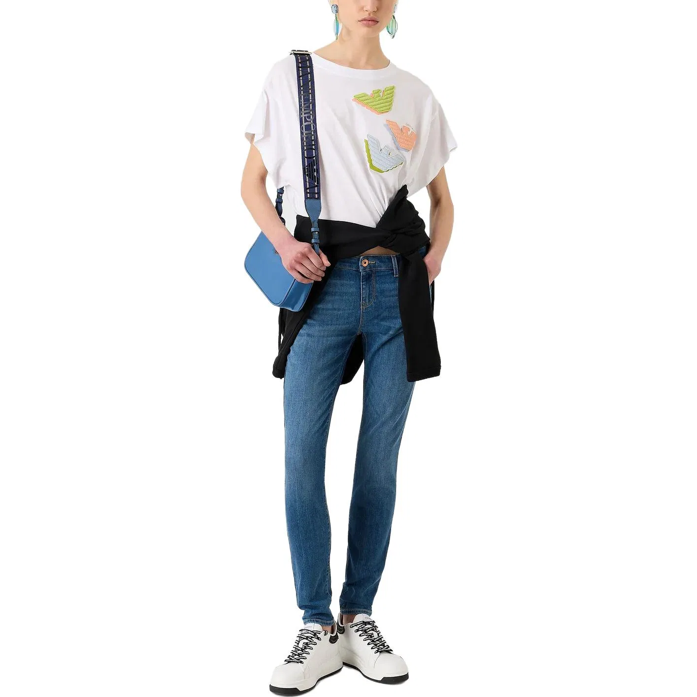 Джинсы Slim Fit Light Blue, EMPORIO ARMANI — фото 3