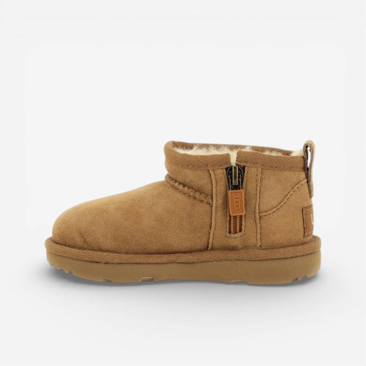 Детские угги UGG Classic Ultra Mini Dazzle Chestnut, Weiß — фото 2