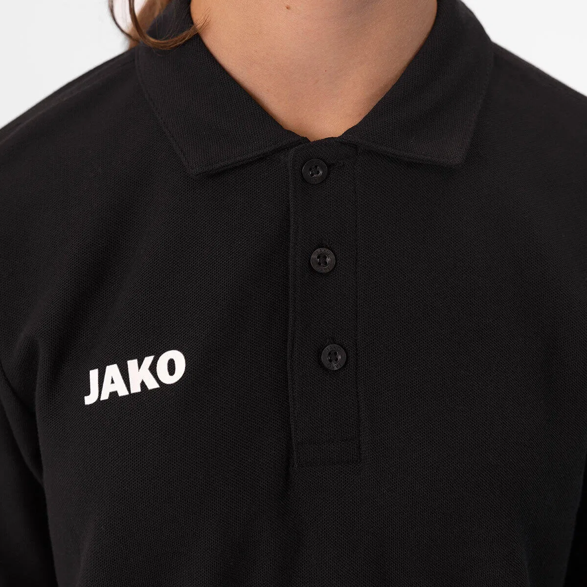 Детское поло из органического хлопка Jako, Цвет Schwarz — фото 2