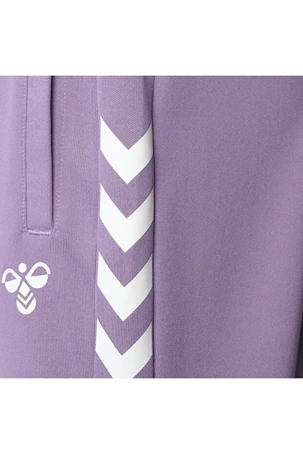 Детские спортивные брюки для девочек зауженные Hummel, Purple — фото 4