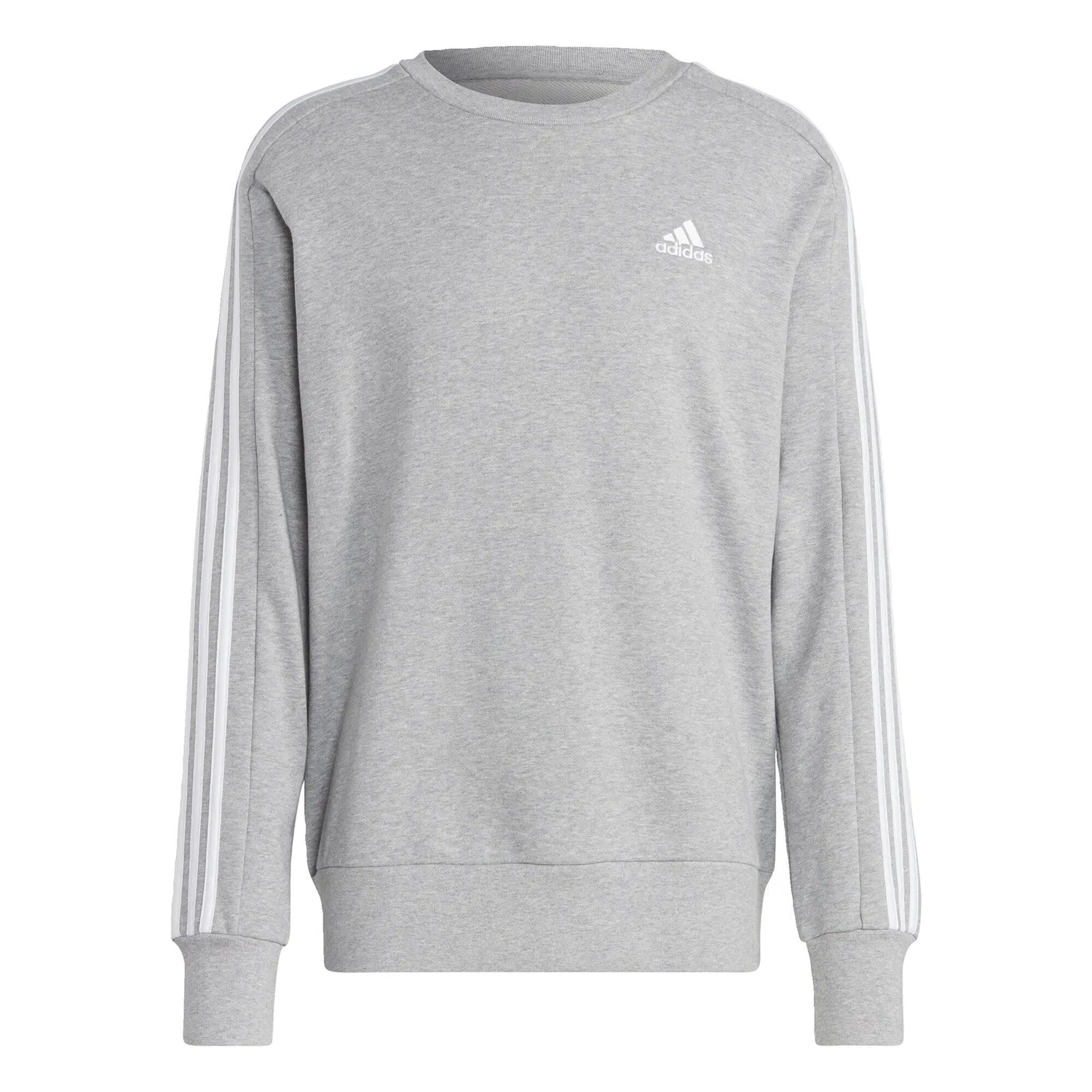 Мужской свитшот с длинным рукавом Essentials French Terry 3-Streifen Adidas, Grau — фото 2
