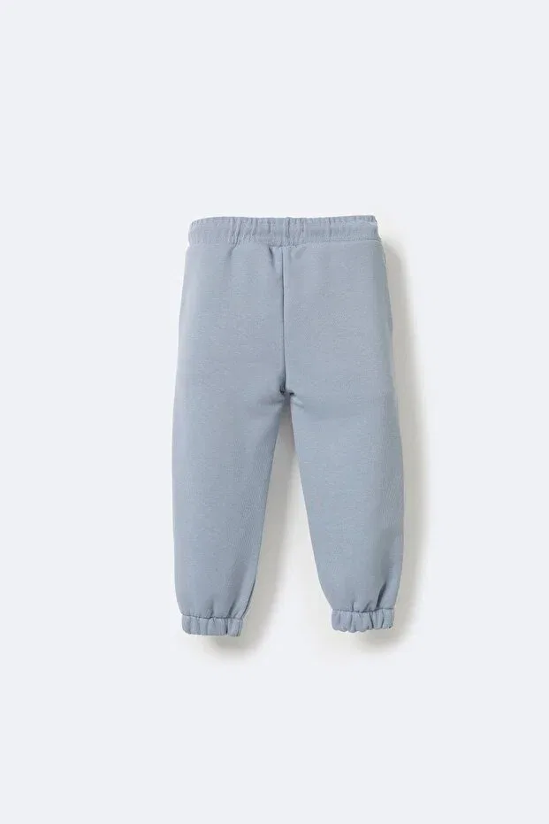 Детские спортивные штаны для девочек с принтом Matchy Matchy, Blue — фото 2