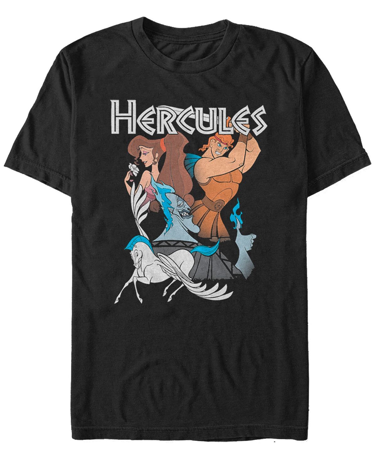 

Мужская футболка с коротким рукавом disney hercules group shot Fifth Sun, черный