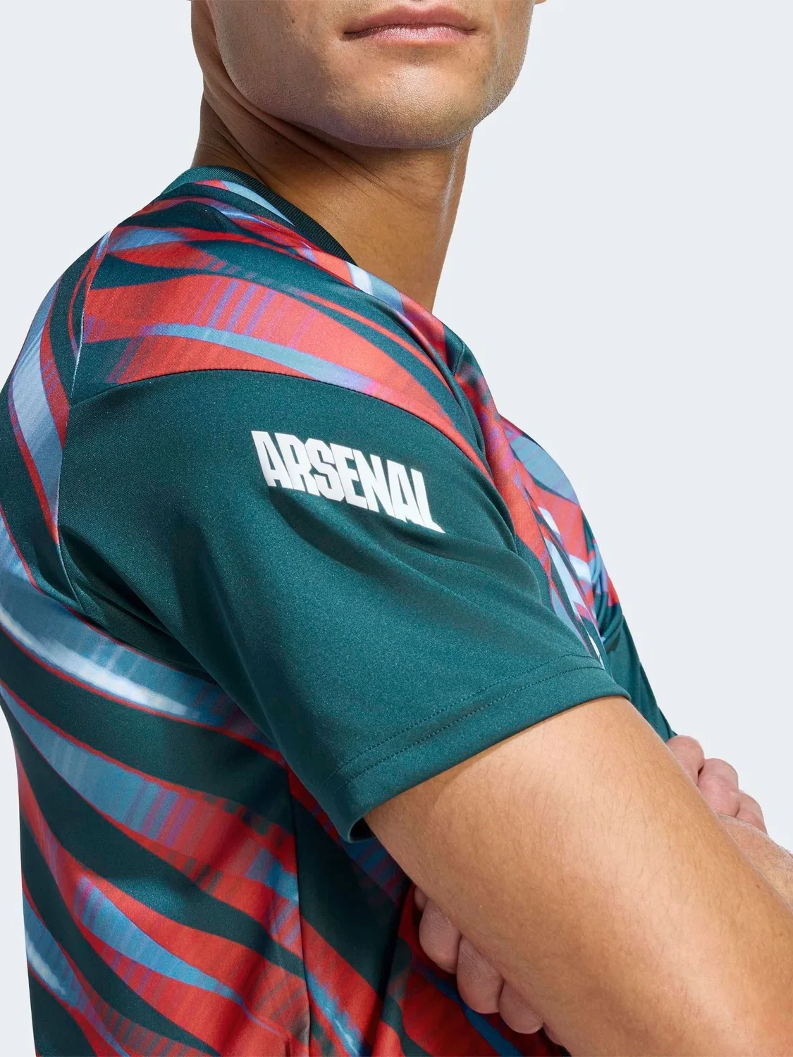 Предматчевая майка adidas Green Arsenal FC 26/27 — фото 4