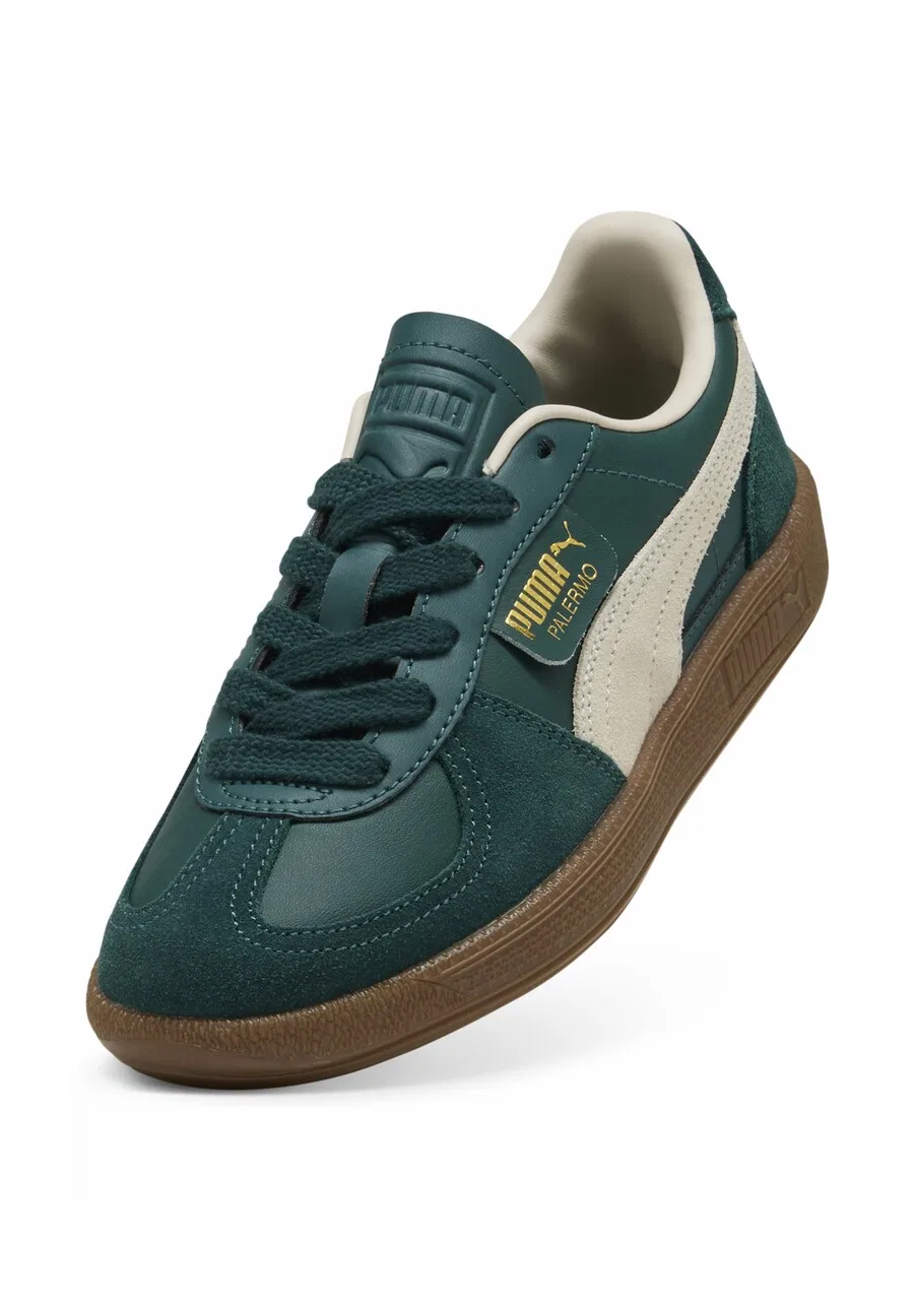 Кроссовки PUMA 'Palermo' темно-зеленого цвета — фото 3