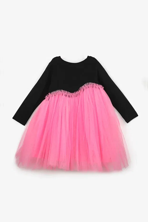 Детское платье для девочек асимметричное из тюля Rebeca Le Mabelle, Pink — фото 3