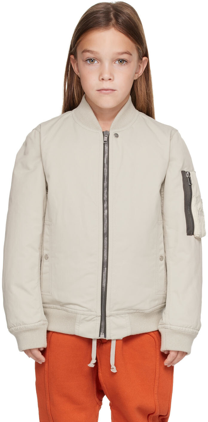 

Куртка-пуховик Kids Beige Flight Bomber Rick Owens