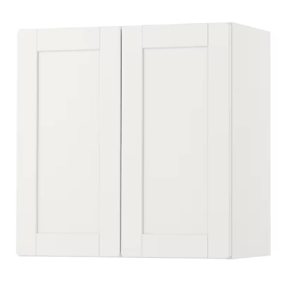 

Навесной шкаф Ikea Smastad 60X32X60 см, белый с рамой
