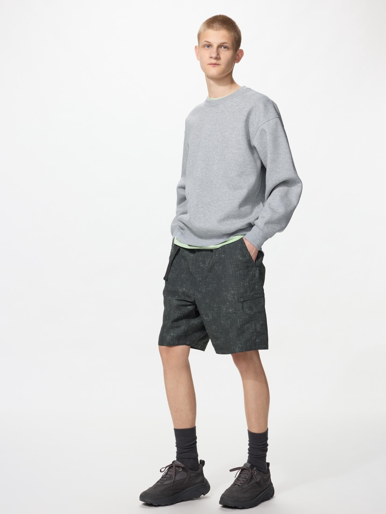 Шорты Uniqlo Gear, 06 серый — фото 2