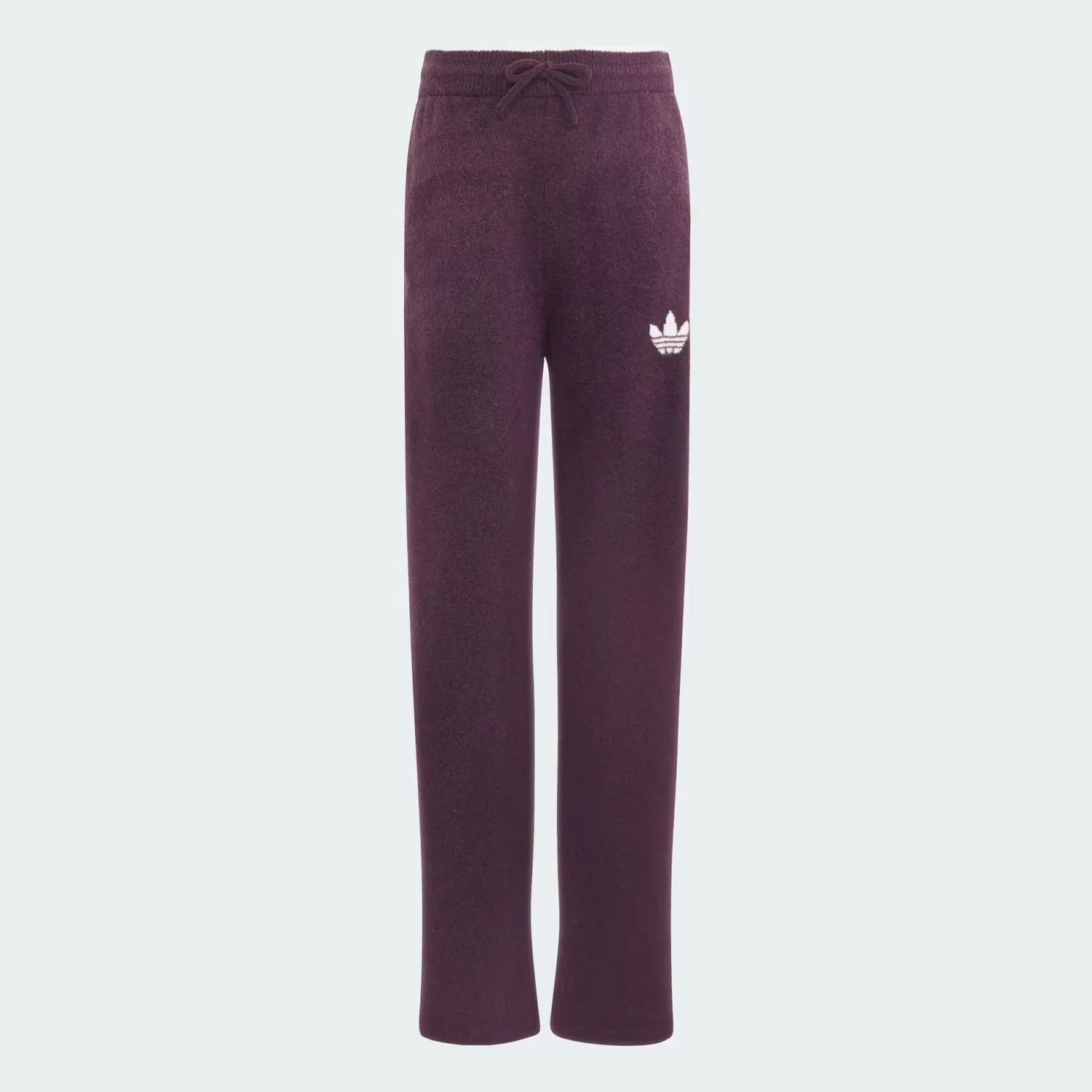 Женские вязаные брюки свободного кроя Knit Tipping Pants Adidas Originals, Noble Red/Кремово-белый — фото 4