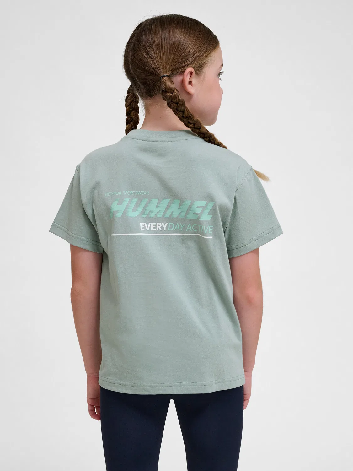 Детская футболка с принтом Hmlella Lifestyle Hummel, Pale Mint Green — фото 3