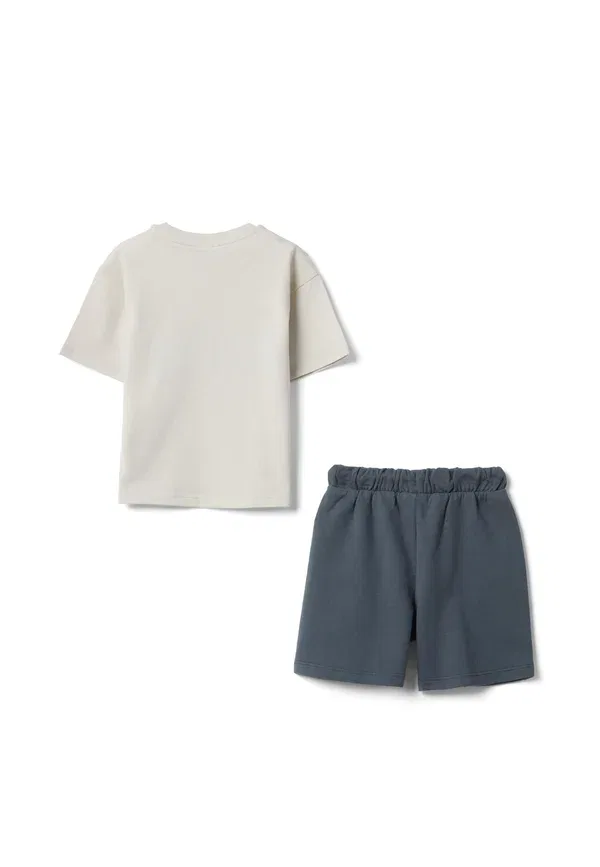 Комплект из шорт и топа, хлопок, Set Ovs, Beige, Grey, серый/бежевый — фото 2