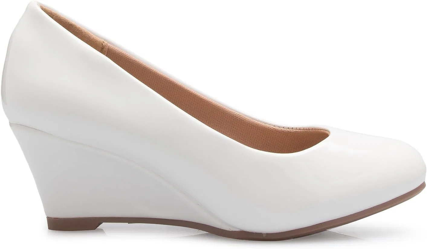 Детские туфли для девочек с блестками и стразами Olivia K, White Patent* — фото 2