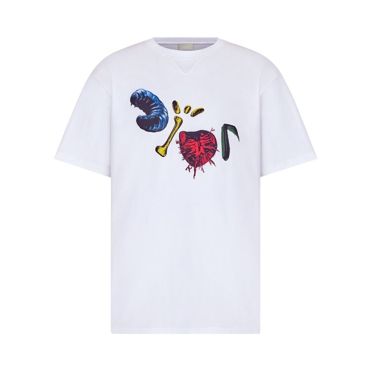

Футболка Dior x Cactus Jack Oversized T-Shirt 'White', белый