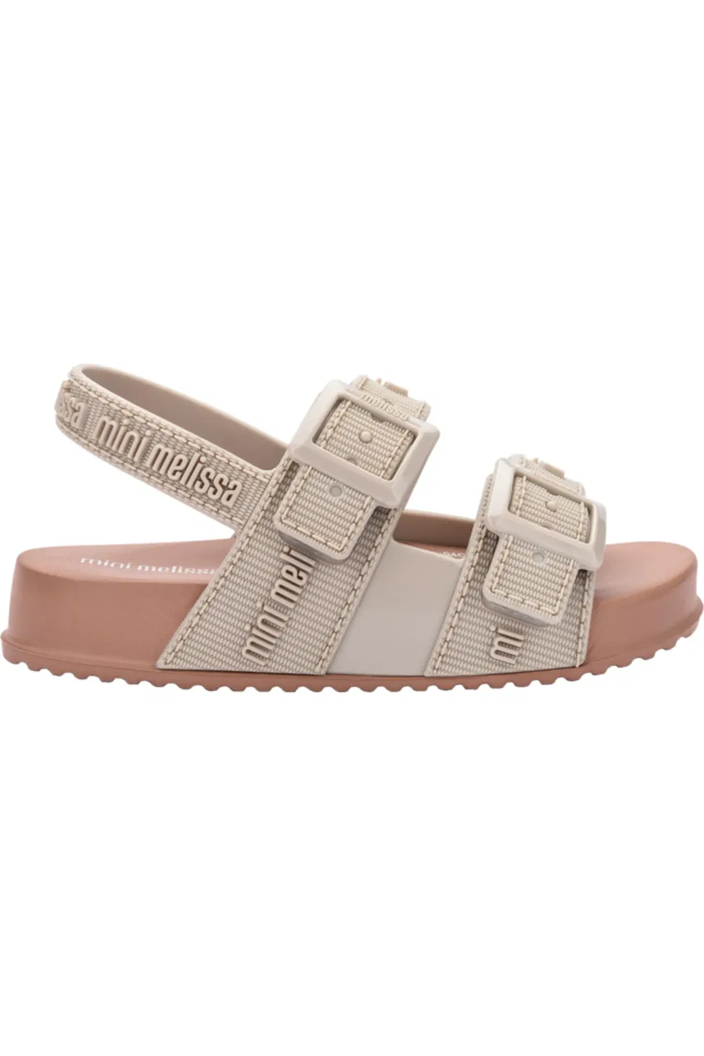 Сандалии детские с регулируемыми ремешками Mini Cozy Lover Mini Melissa, коричневый — фото 2