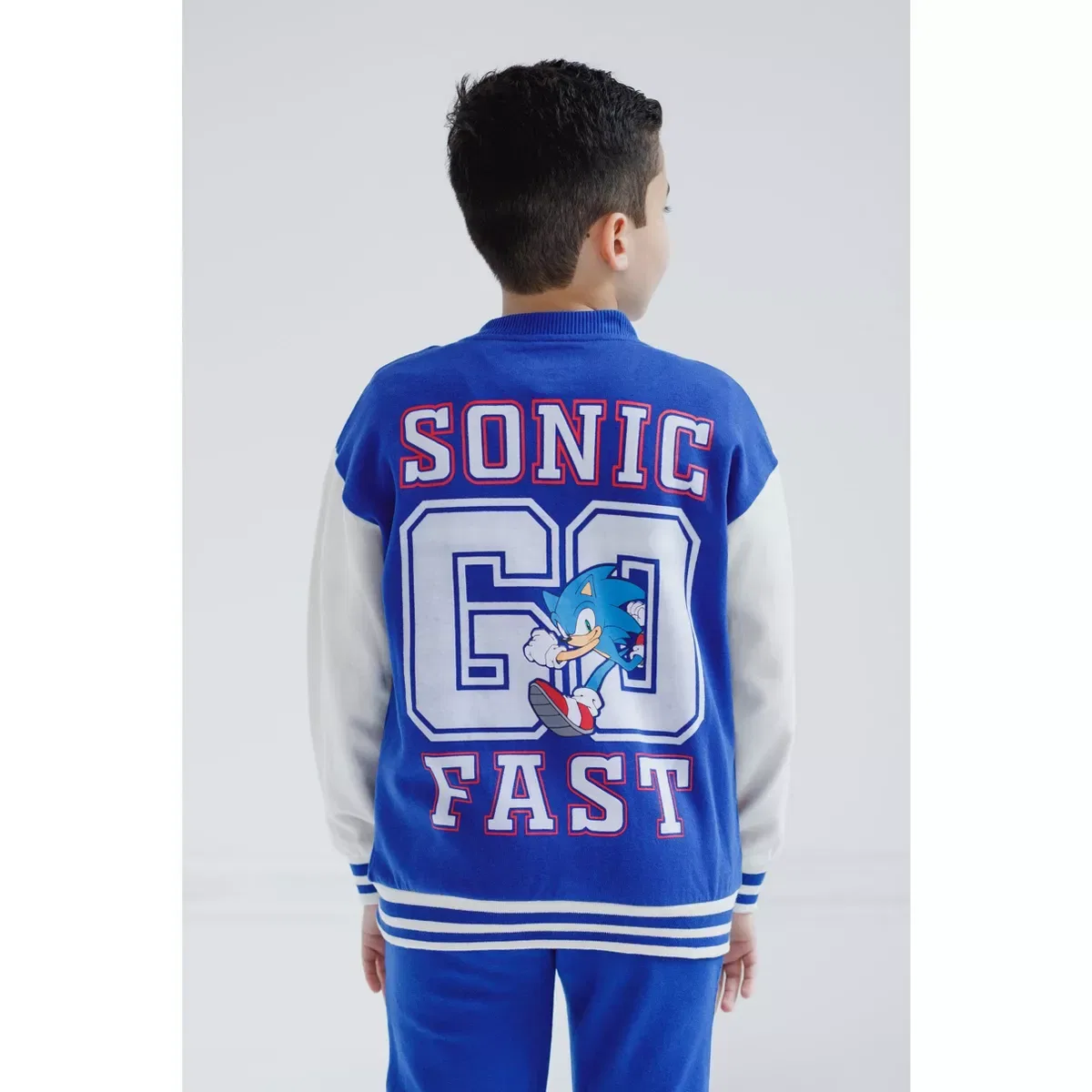 Детский комплект куртки и штанов из флиса Sonic the Hedgehog, Синий — фото 4