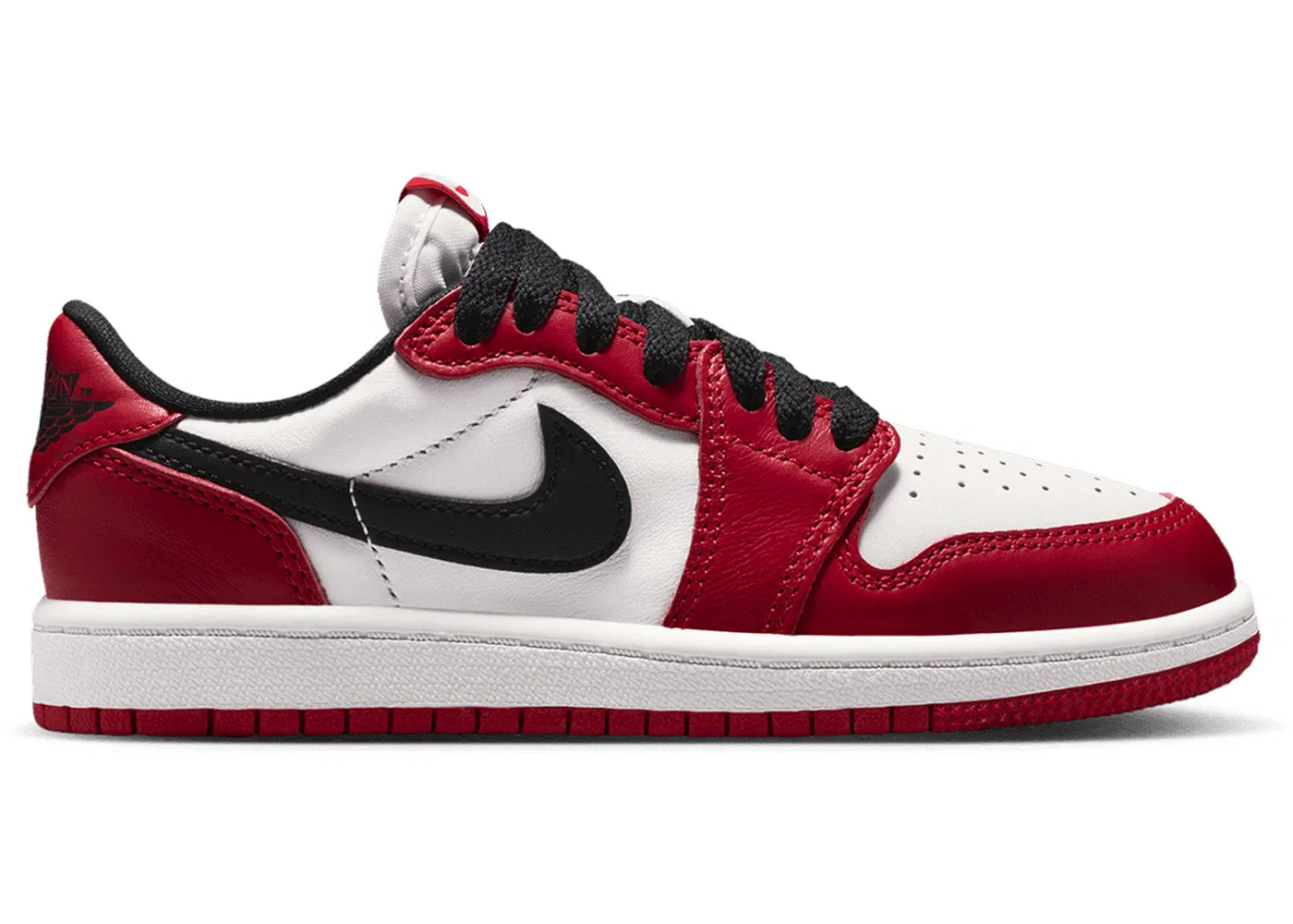 Детские кроссовки Lifestyle с принтом Jordan 1 Retro Low OG Jordan, Varsity Red/Black/Summit White